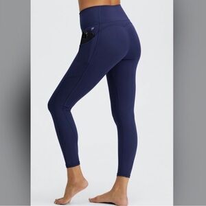 Fabletics Oasis PureLuxe High-Waisted Legging with Pocket Navy NWT